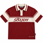 BIJDY Knit Polo – Burgundy