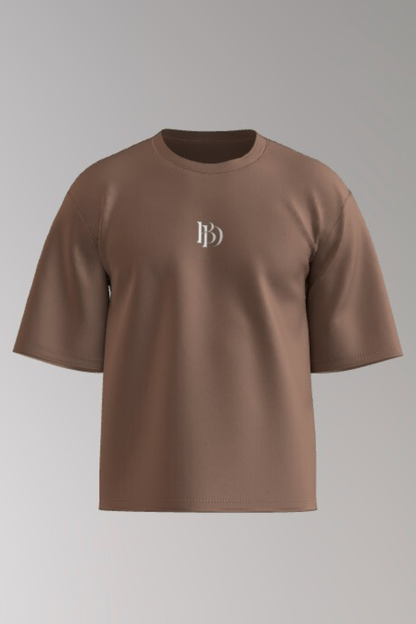 Bijdy Paisley Cropped T-shirt – Brown