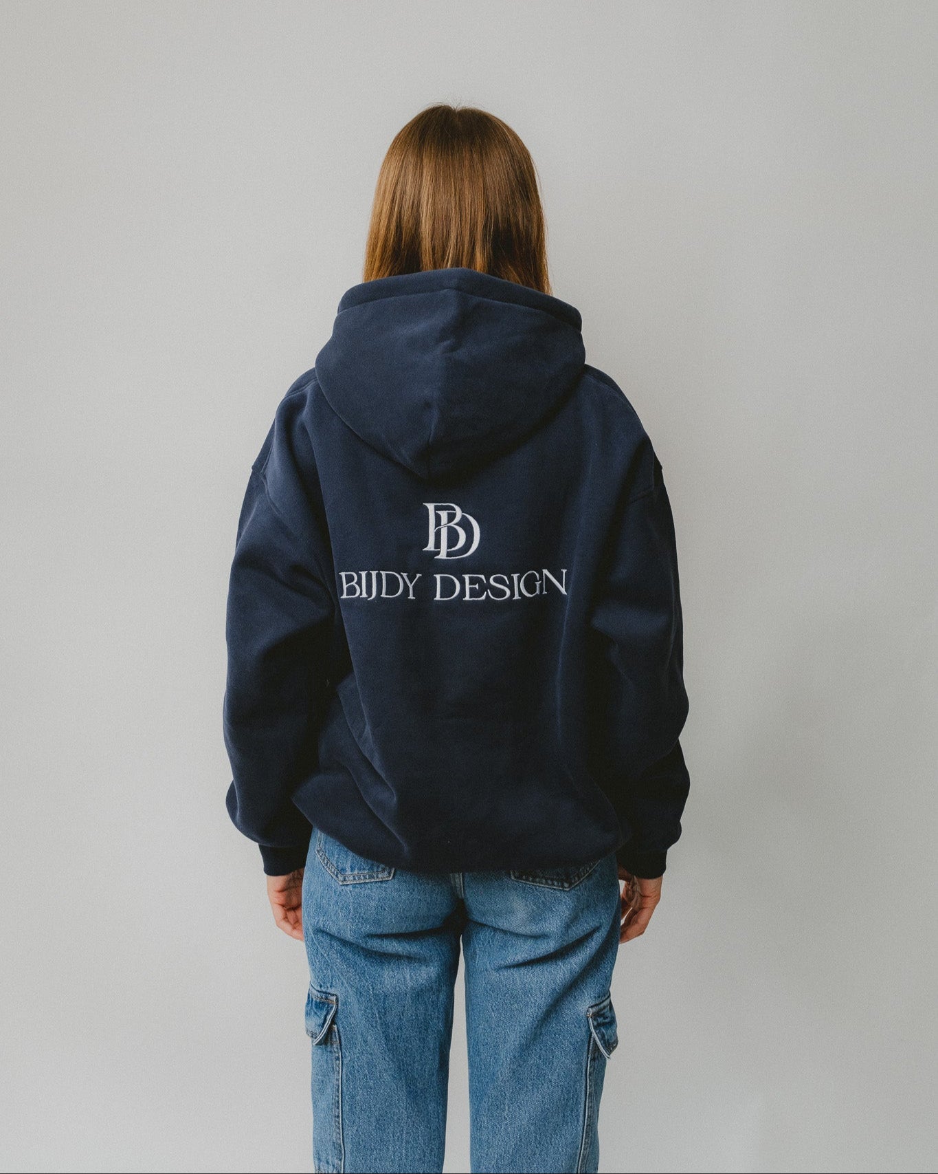 Bijdy Oversized Hoodie Donker Blauw