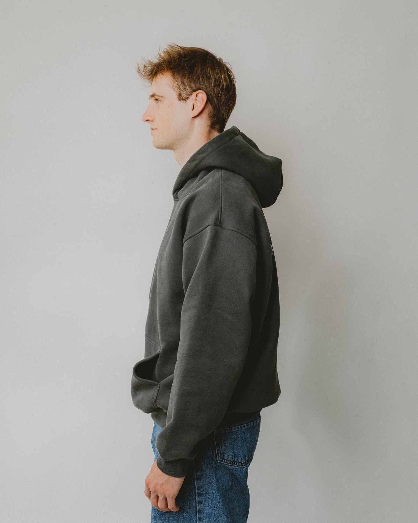 Bijdy Oversized Hoodie Grijs