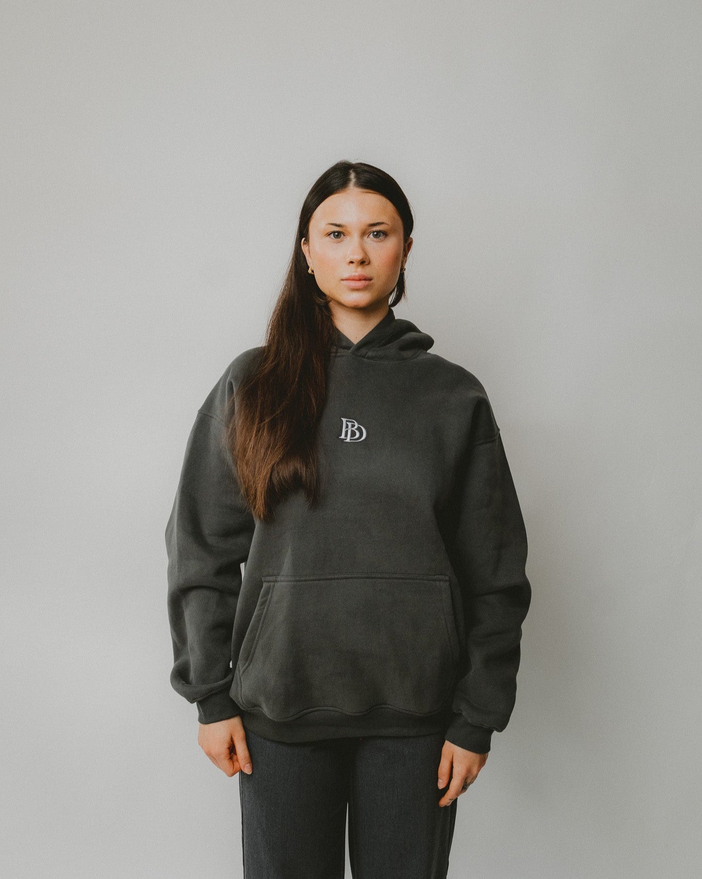 Bijdy Oversized Hoodie Grijs
