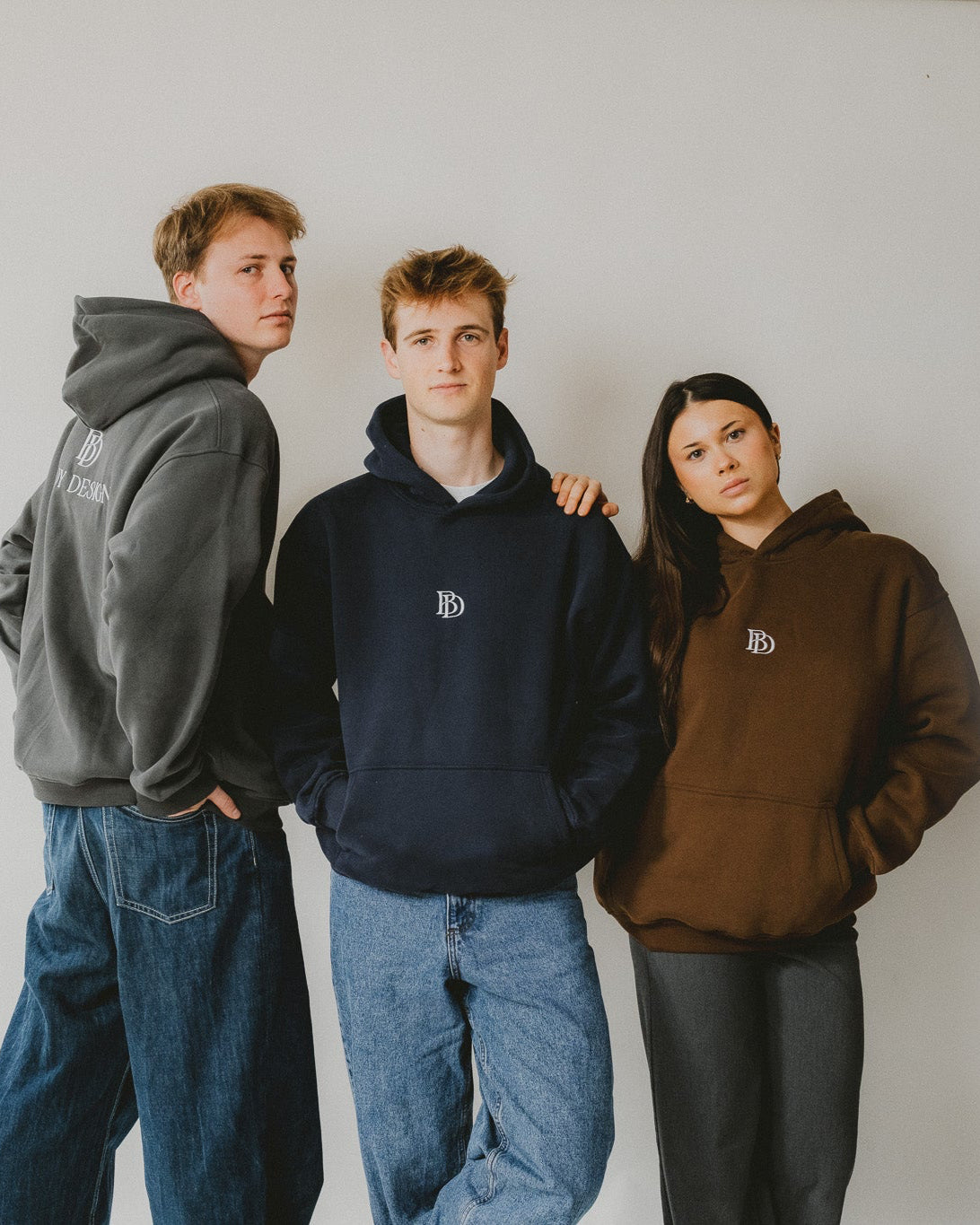 Bijdy Oversized Hoodie Grijs