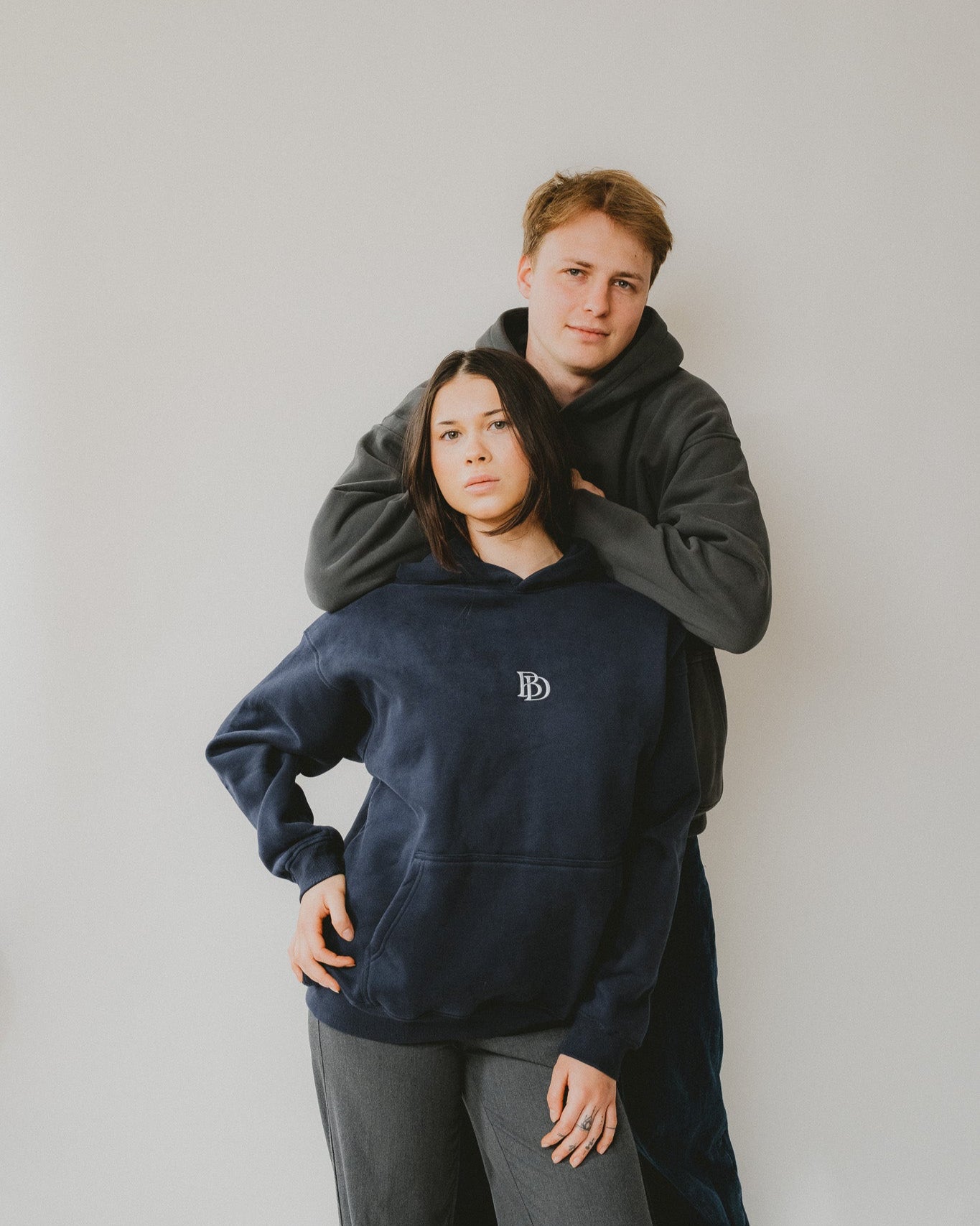 Bijdy Oversized Hoodie Donker Blauw