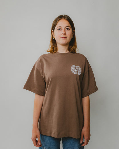 Bijdy Cropped T-shirt Licht Bruin