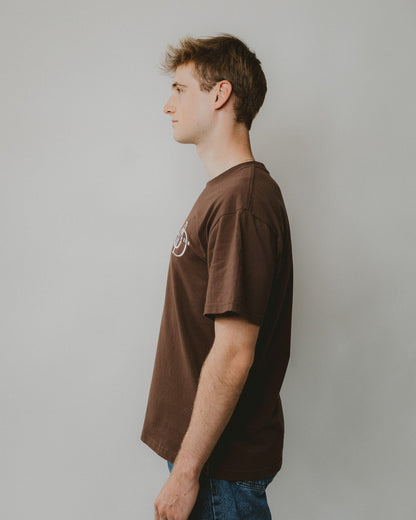 Bijdy Classic fit T-shirt Bruin