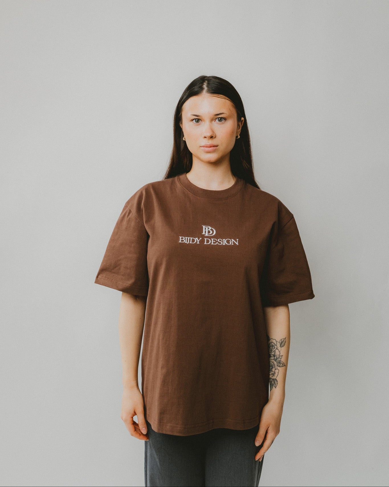 Bijdy Oversized T-shirt Bruin