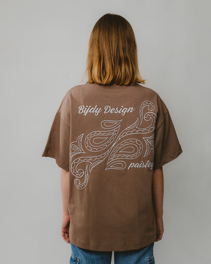 Bijdy Cropped T-shirt Licht Bruin