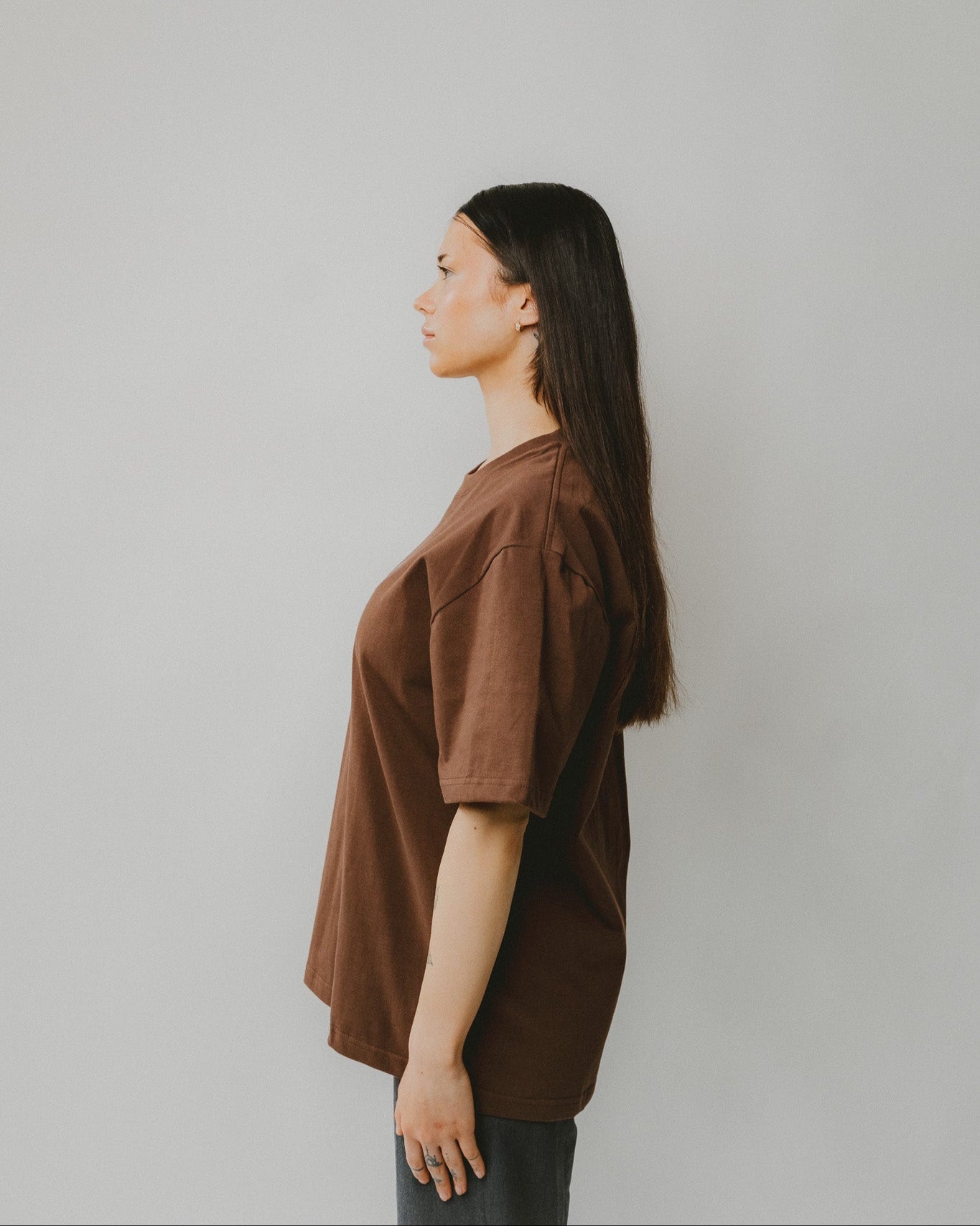 Bijdy Oversized T-shirt Bruin