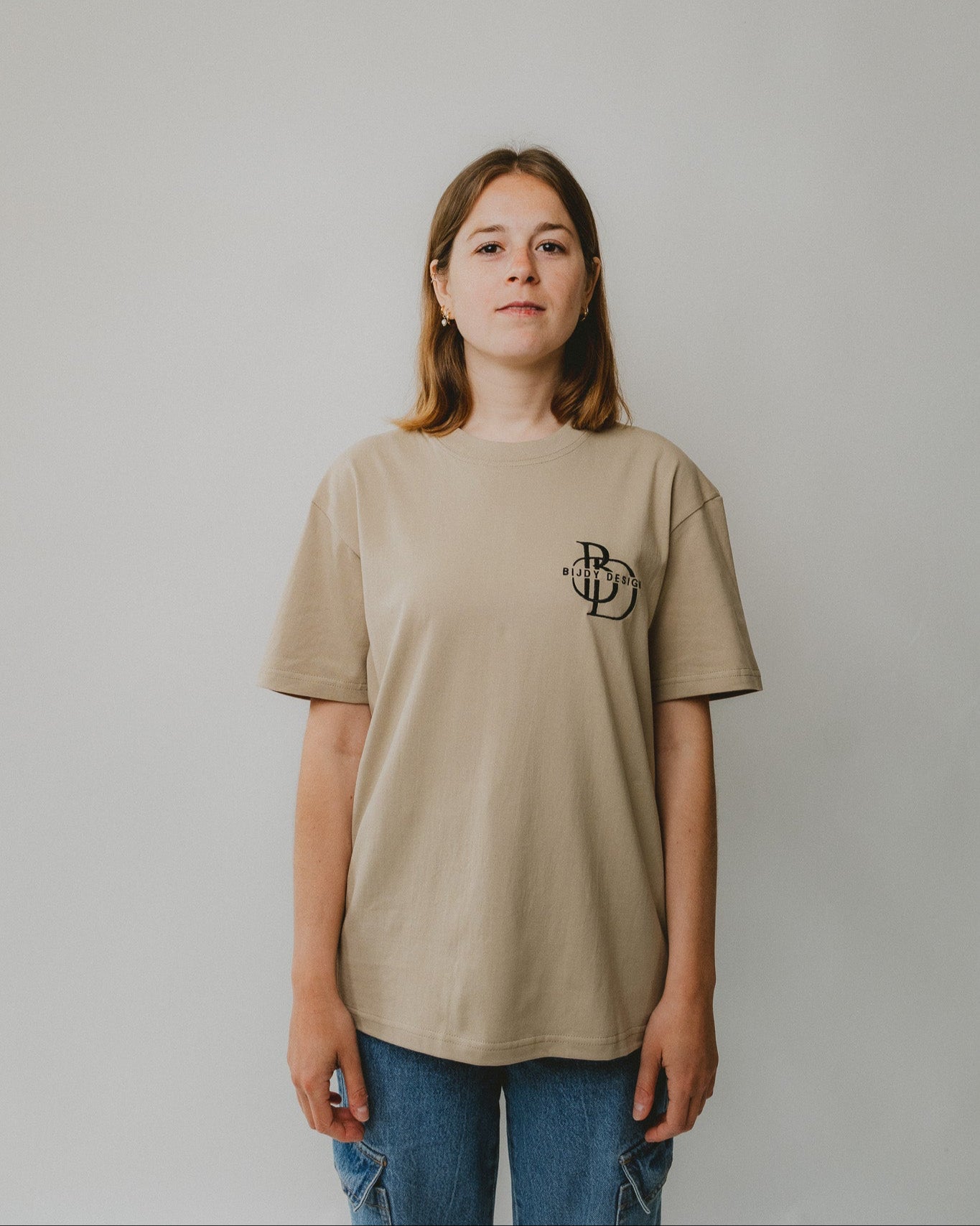 Bijdy Classic fit T-shirt Beige