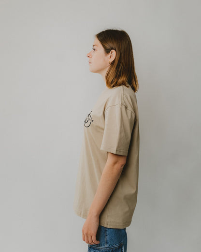 Bijdy Classic fit T-shirt Beige
