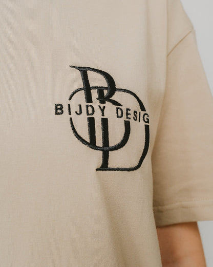 Bijdy Classic fit T-shirt Beige