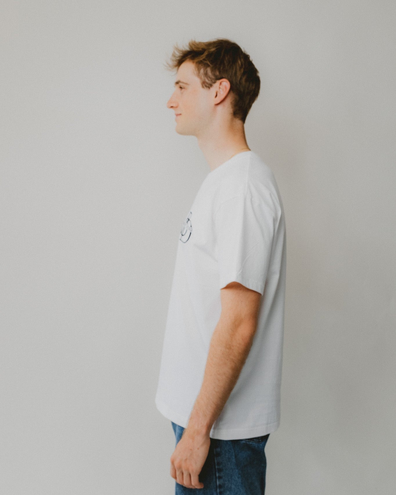 Bijdy Classic fit T-shirt Wit