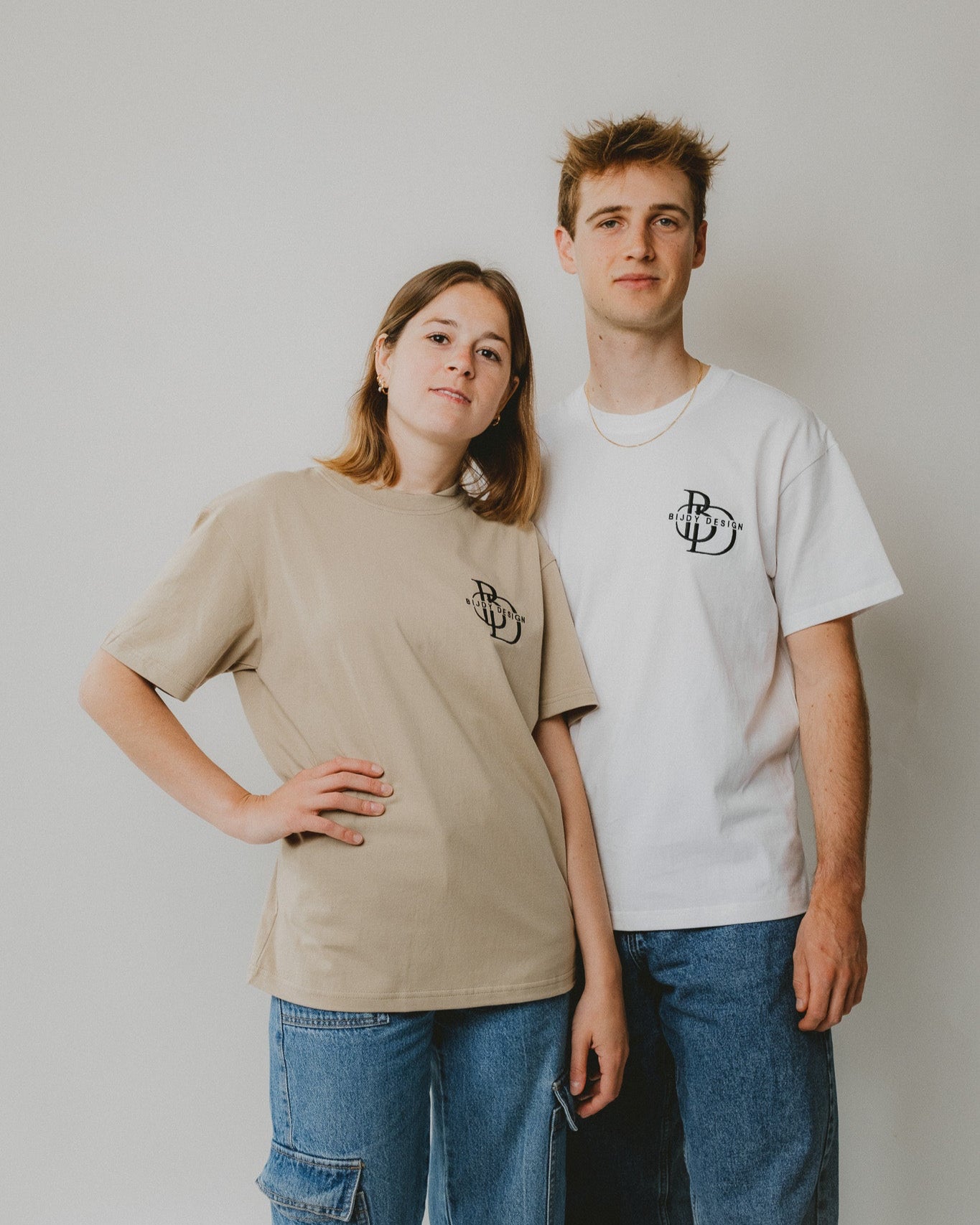 Bijdy Classic fit T-shirt Wit