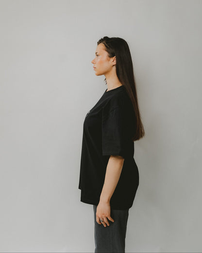 Bijdy Oversized T-shirt Zwart