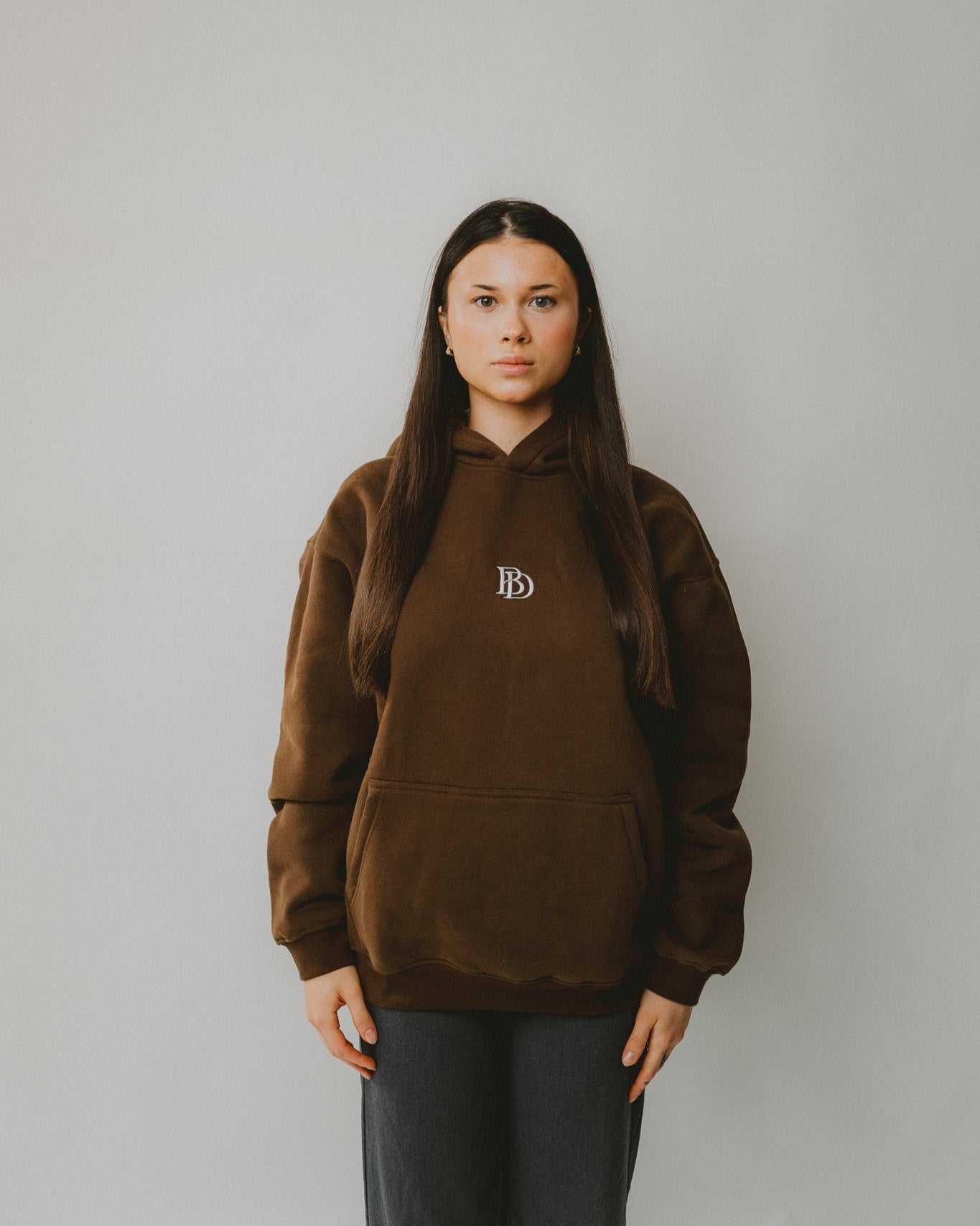 Bijdy Oversized Hoodie Bruin