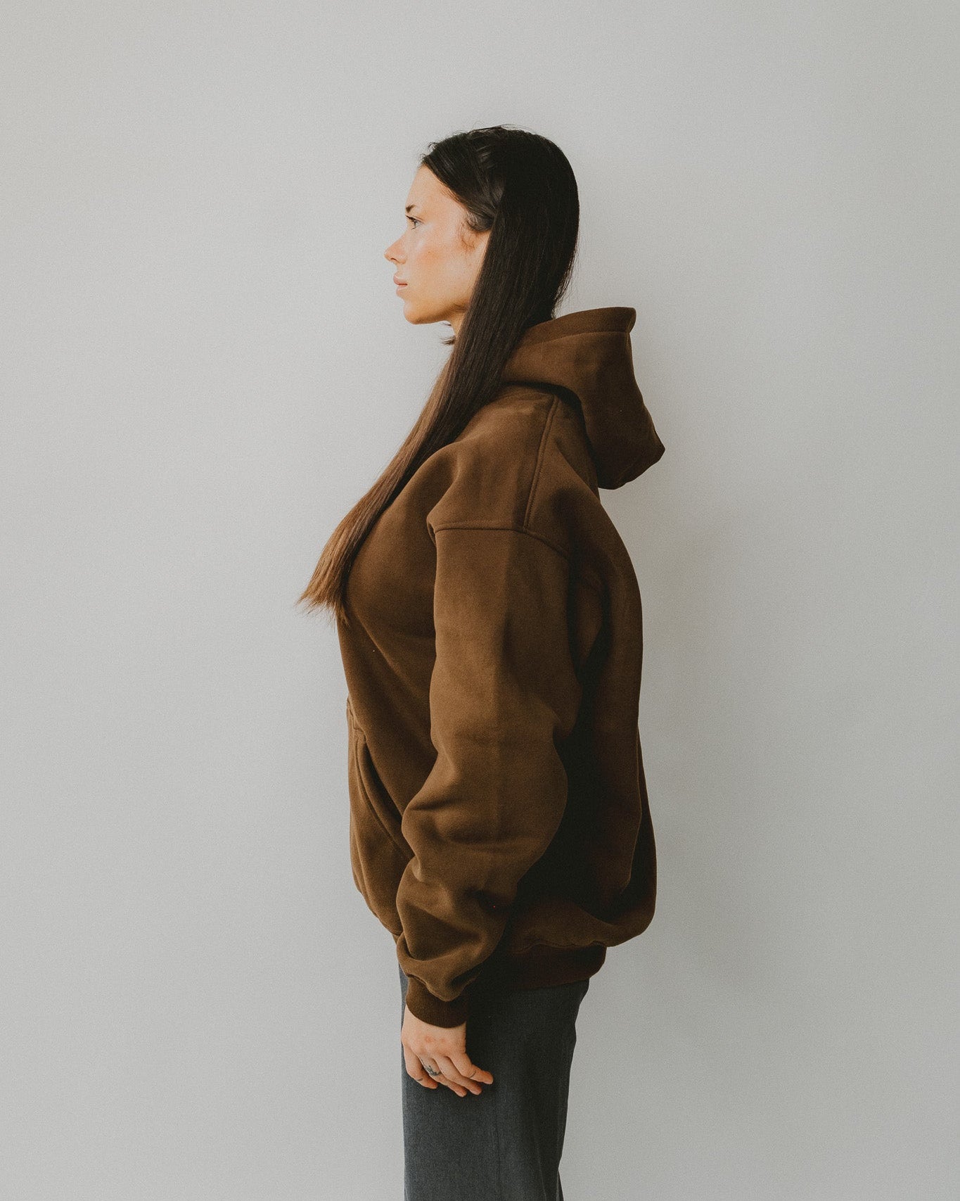 Bijdy Oversized Hoodie Bruin