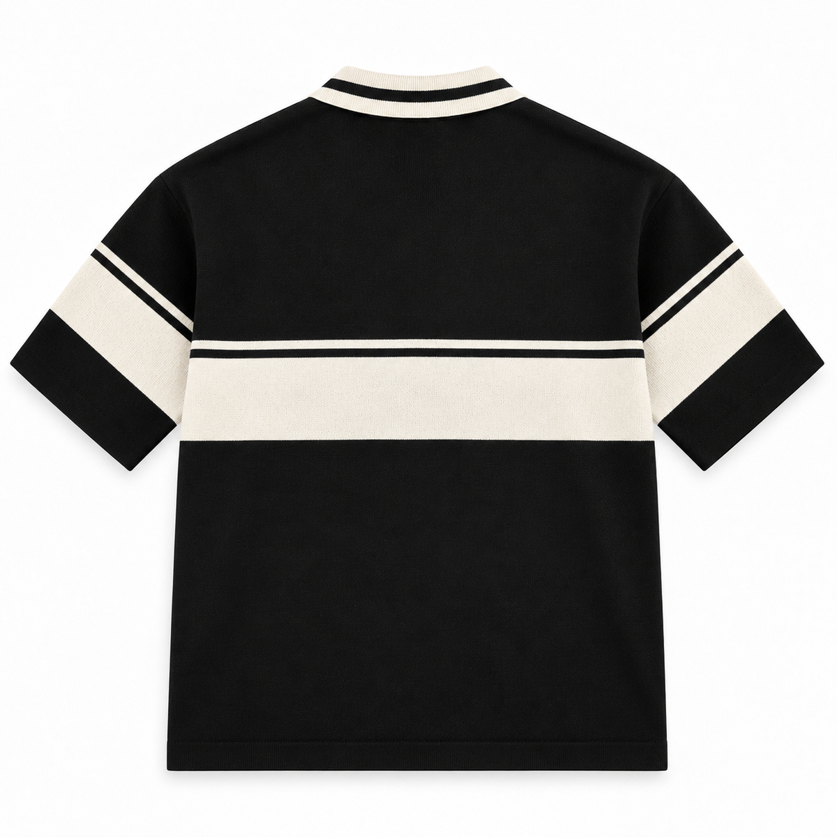 BIJDY Knit Polo – Black