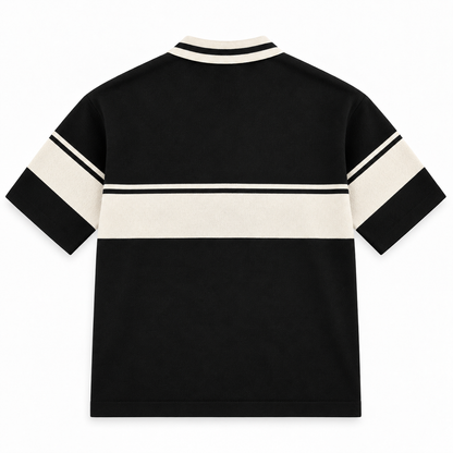 BIJDY Knit Polo – Black