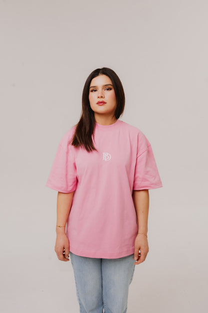 Bijdy Paisley Cropped T-shirt – Pink