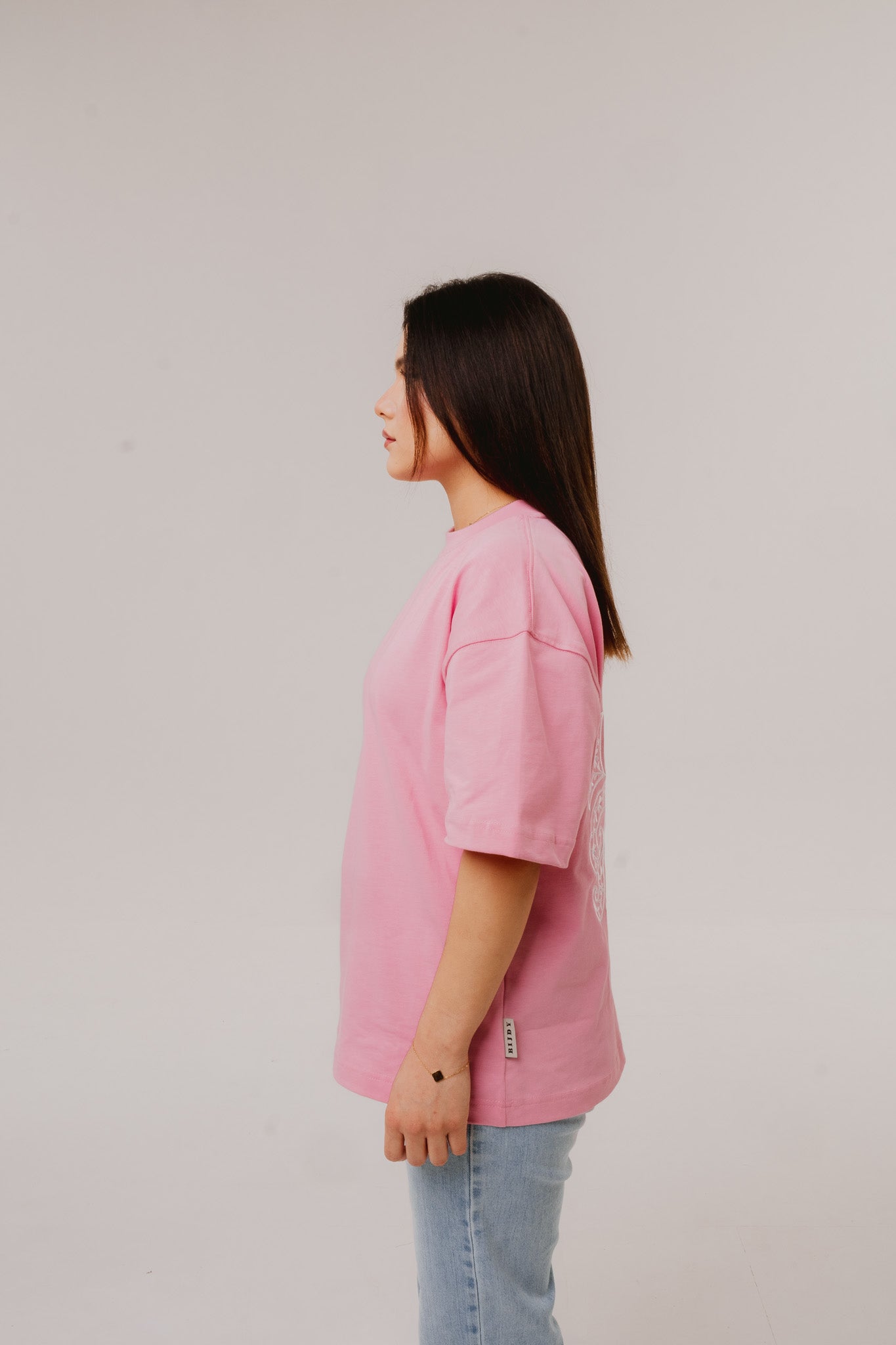 Bijdy Paisley Cropped T-shirt – Pink