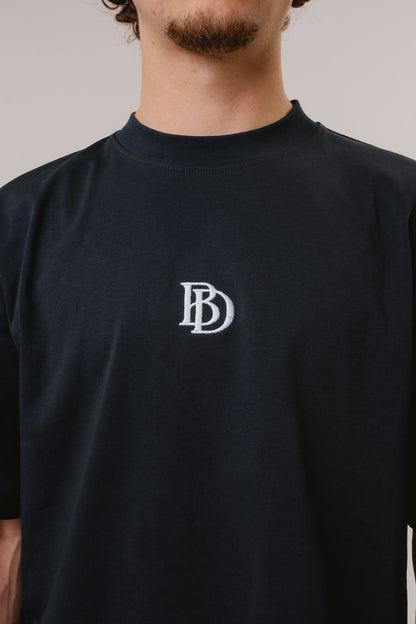 Bijdy Cropped T-shir - Navy Blue