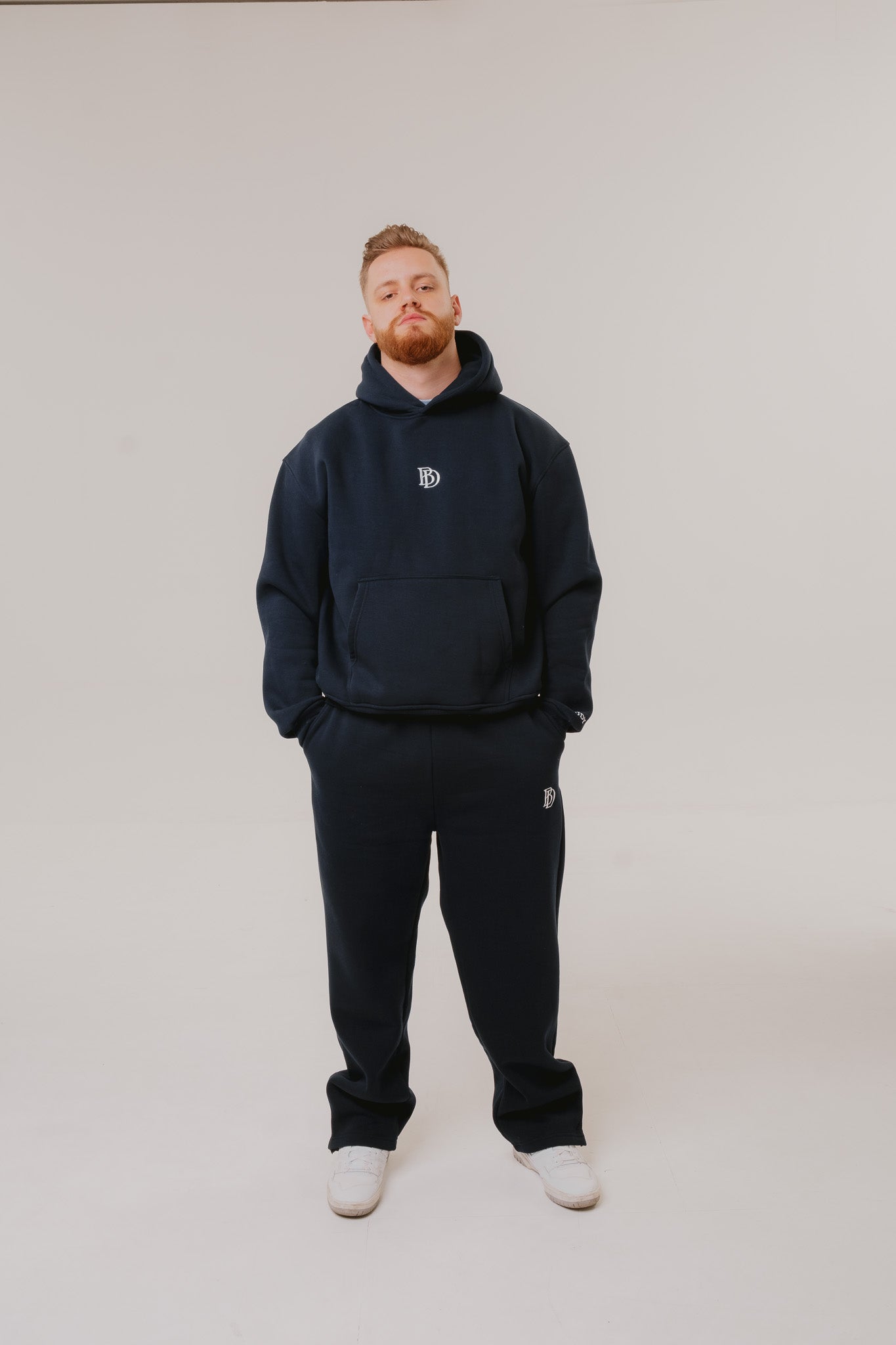 BIJDY Zip Jogger – Navy Blue