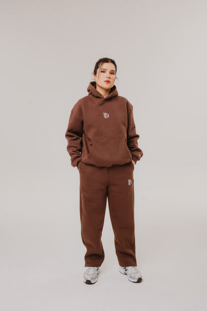 BIJDY Zip Jogger –  Brown