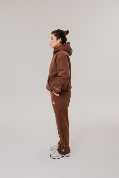 BIJDY Zip Jogger –  Brown