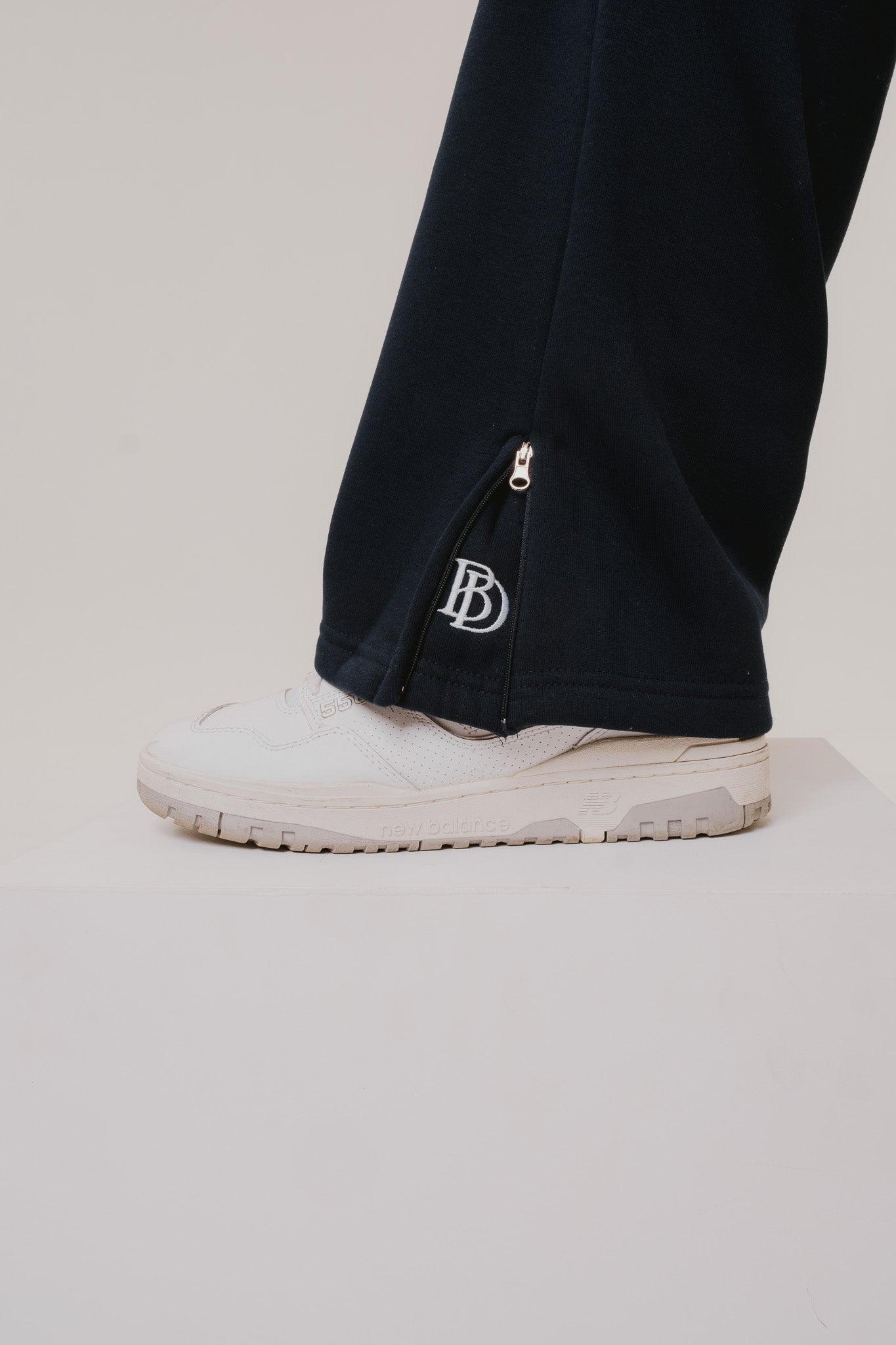 BIJDY Zip Jogger – Navy Blue