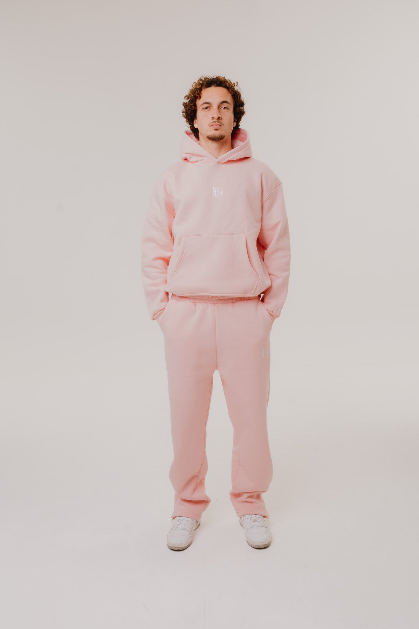 BIJDY Zip Jogger – Light Pink