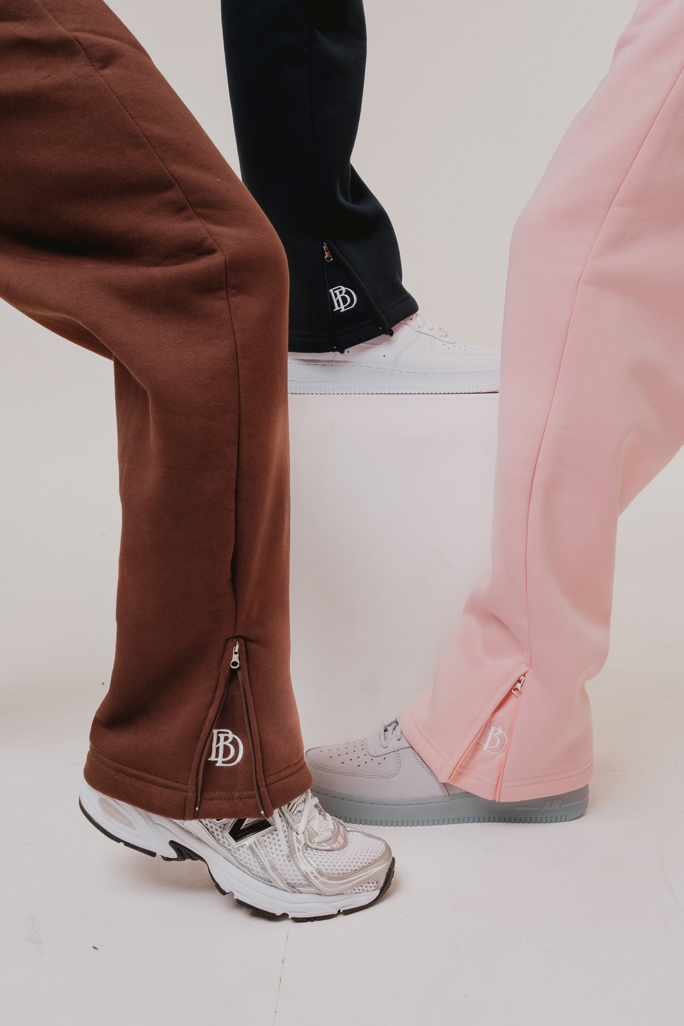 BIJDY Zip Jogger – Light Pink