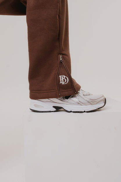 BIJDY Zip Jogger –  Brown
