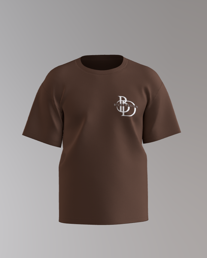 Bijdy Classic fit T-shirt Bruin