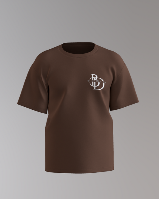 Bijdy Classic fit T-shirt Bruin